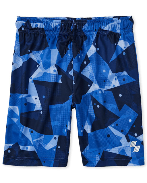 Short de basketball performant en maille camouflage pour garçon