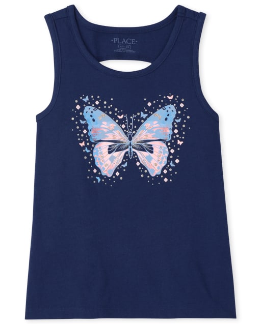 Girls Cut Out Tank Top