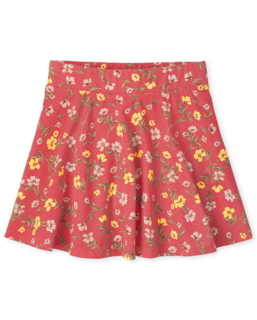 Girls Print Skort