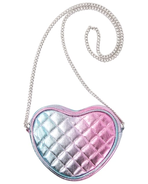 Girls Quilted Heart Bag
