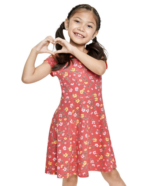 Robe de tous les jours imprimée pour filles