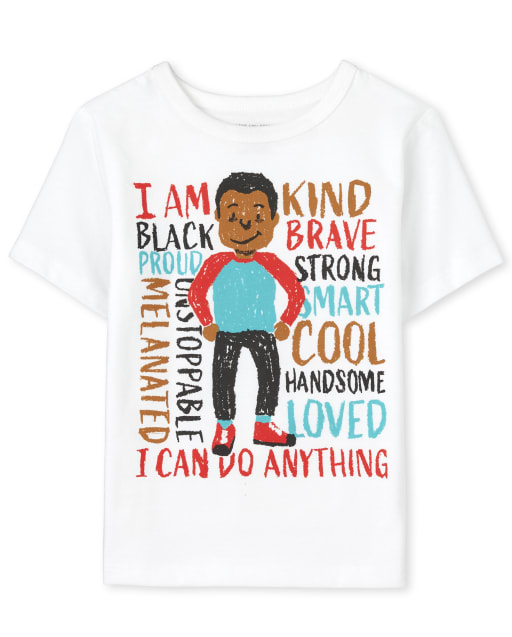 Baby And Toddler Boys Short Sleeve I Am Graphic Tee