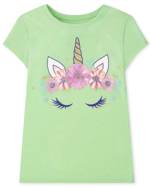 Girls Unicorn Graphic Tee