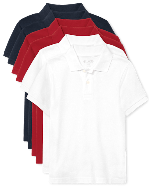 Kids Uniform Soft Pique Polo 6-Pack