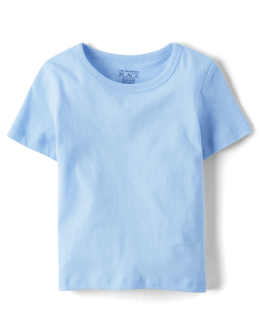 Camiseta básica con capas de uniforme para bebés y niños pequeños