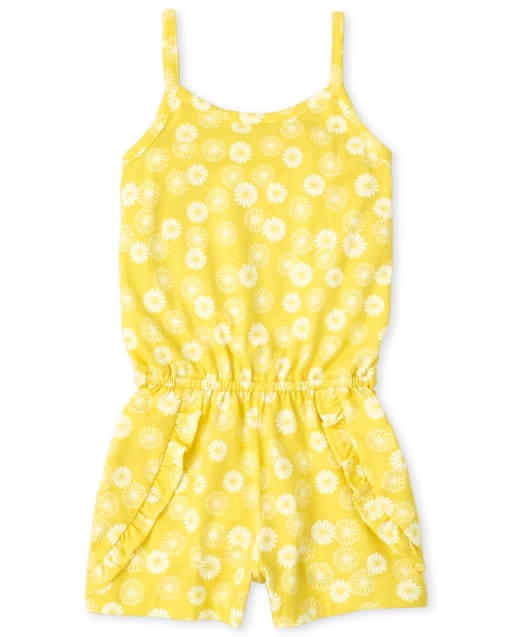 Baby And Toddler Girls Floral Ruffle Romper