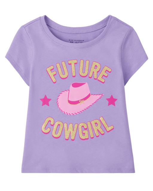 Baby And Toddler Girls Cowgirl Graphic Tee