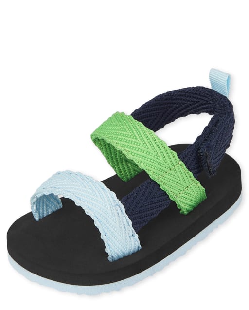 Baby Boys Colorblock Webbed Sandals