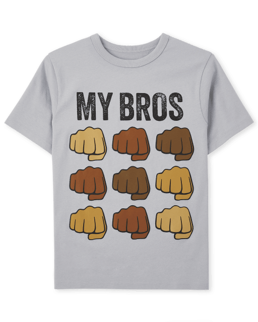 Camiseta de manga corta con gráfico My Bros para niños