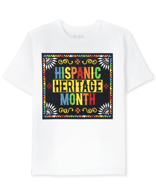 T-shirt graphique assorti pour la famille Hispanic Heritage unisexe pour enfants