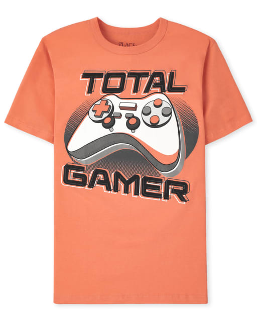 Boys Short Sleeve Total Gamer Graphic Tee