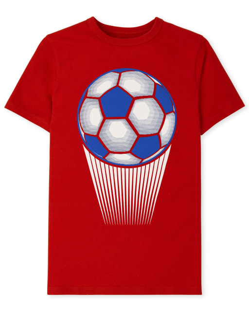 T-shirt graphique de football pour garçons
