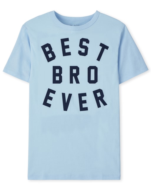 Boys Matching Family Short Sleeve Best Bro Ever Graphic Tee