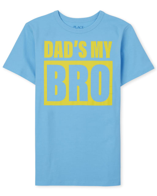 Camiseta de manga corta con estampado de papá para niños