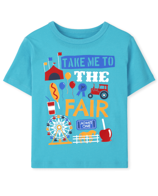 Baby And Toddler Boys Short Sleeve Fair Graphic Tee