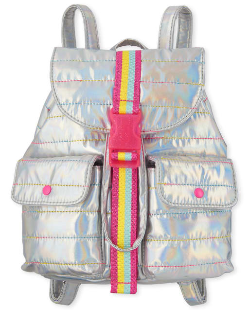 Girls Quilted Mini Backpack