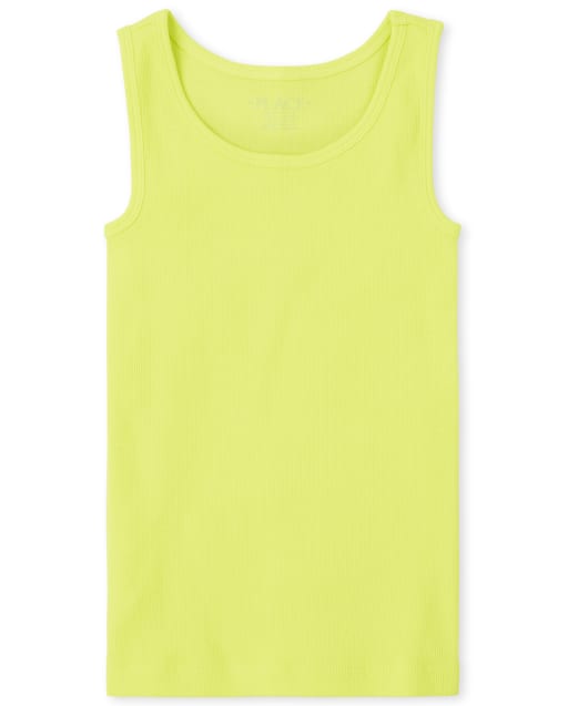 Girls Mix And Match Sleeveless Ribbed Tank Top