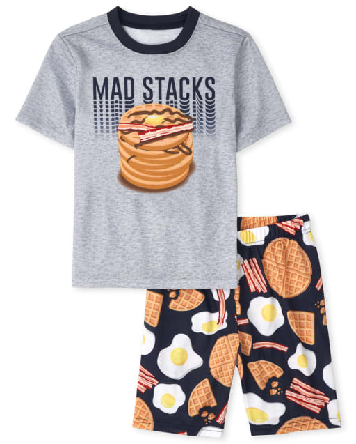 Boys Sleeveless Breakfast Pajamas