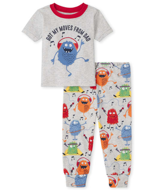 Baby And Toddler Monster Snug Fit Cotton Pajamas