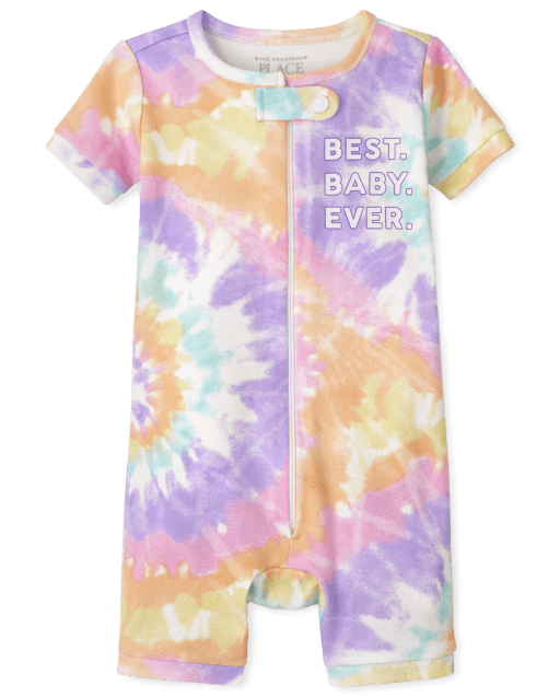 Baby And Toddler Girls Matching Family Tie Dye Snug Fit Cotton One Piece Pajamas
