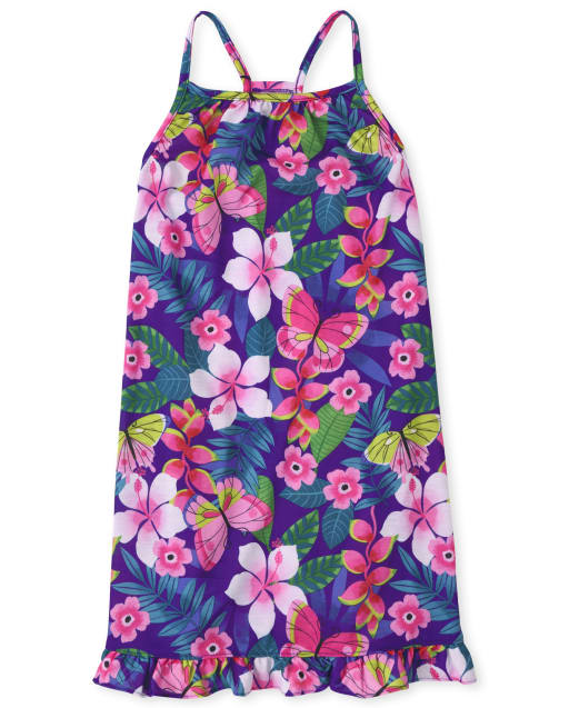 Camisón Niña Volante Floral