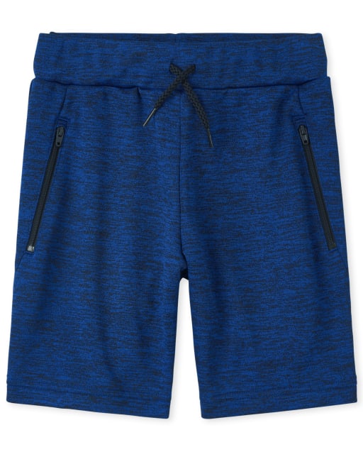Boys Marled French Terry Knit Shorts