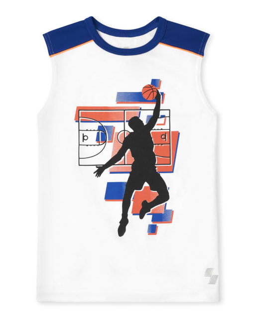 Boys PLACE Sport - Camiseta sin mangas para rendimiento de baloncesto