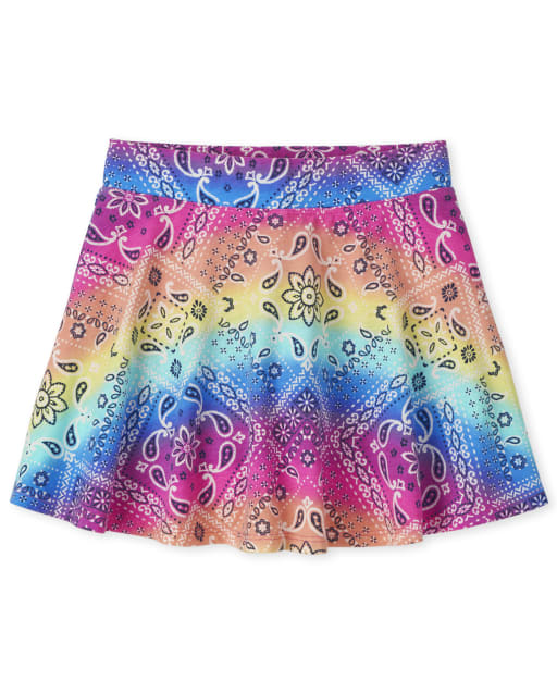Girls Print Skort
