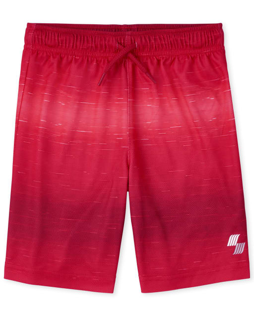 Shorts de baloncesto de alto rendimiento con malla ombré para niños
