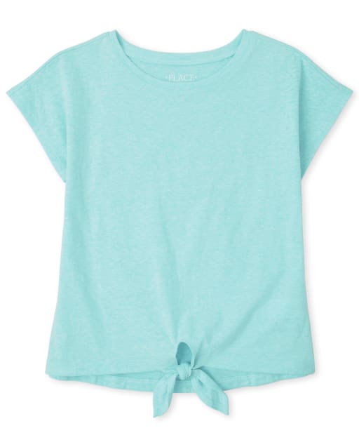 Girls Tie Front Top