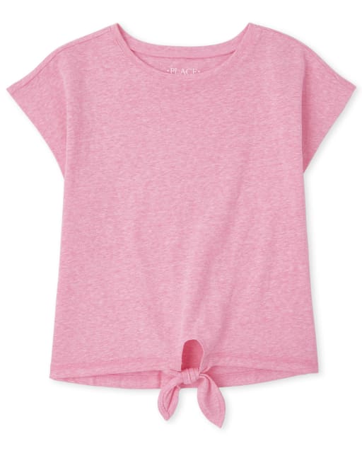 Girls Tie Front Top