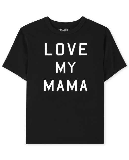 Unisex Kids Matching Family Short Sleeve Love My Mama Graphic Tee