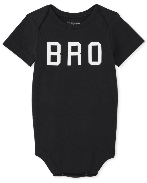 Baby Boys Matching Family Short Sleeve Bro Graphic Bodysuit
