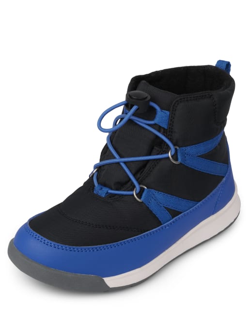 Boys Colorblock Lace Up All Weather Boots