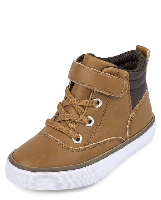 Toddler Boys Lace Up Hi Top Sneakers