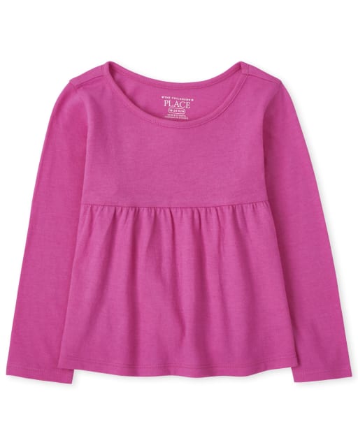 Baby And Toddler Girls Long Sleeve Empire Top