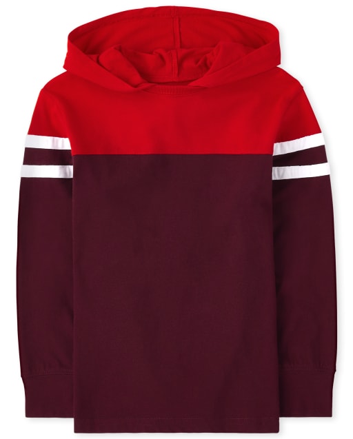 Boys Colorblock Hooded Top