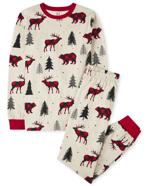 Adult Matching Family Winter Bear Cotton Pajamas