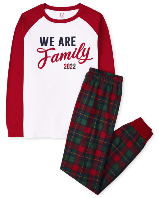 Unisex Adult Matching Family We Are Family 2022 Cotton Pajamas