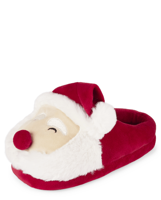 Unisex Kids Matching Family Christmas Santa Slippers