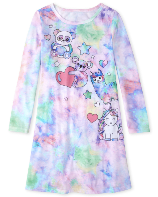Camisón para niñas Tie Dye Squishies
