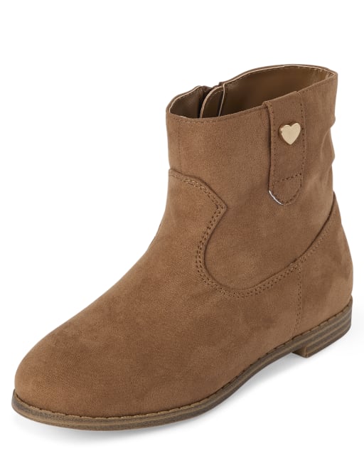 Girls Faux Suede Slouch Bootie