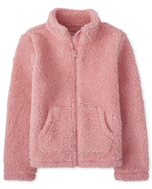 Girls Long Sleeve Furry Sherpa Favorite Jacket