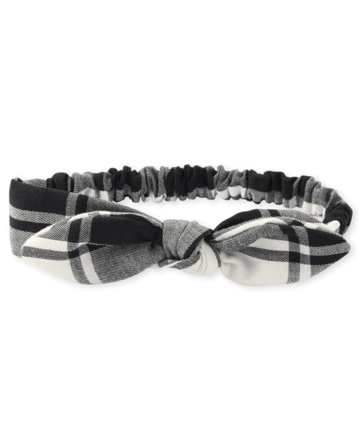 Baby Girls Plaid Bow Headwrap
