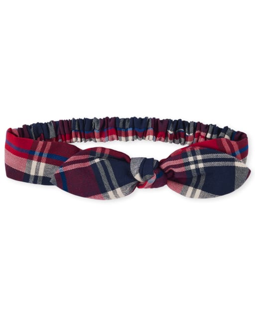 Baby Girls Plaid Bow Headwrap