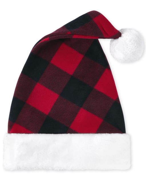Unisex Adult Matching Family Plaid Santa Hat