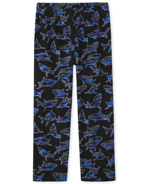 Boys Print Fleece Pajama Pants