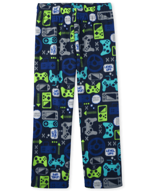 Pantalones de pijama de felpa con estampado para niños