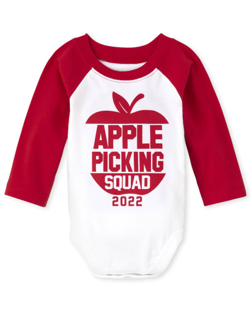 Baby Matching Family Apple Picking Squad Graphic Bodysuit