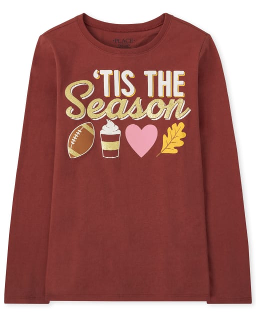 Girls 'Tis The Season Graphic Tee